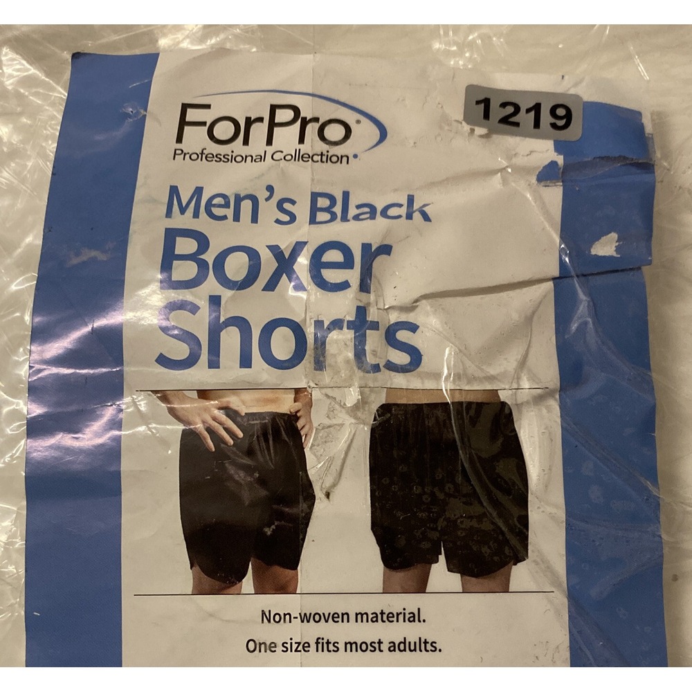 Men's Disposable Black Boxer Shorts Underwear Spa Hospital Travel Swim 15 Pack